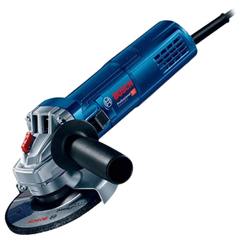 Esmerilhadeira Bosch de 4,5 polegadas com punho/apoio lateral, para cortar, serrar, lixar, esmerilhar - disponível para locação