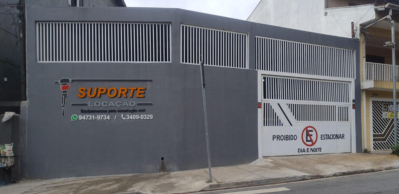 Suporte Locação Fachada nova da empresa após rebranding para Suporte Locação